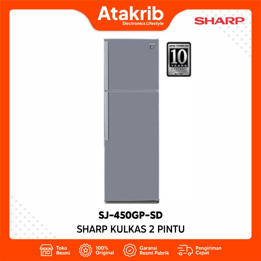 SHARP KULKAS 2 PINTU BIG SJ-450GP-SD 