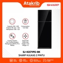SHARP KULKAS 2 PINTU BIG SJ-IG571PG-BK 