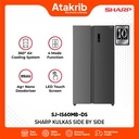 SHARP KULKAS SIDE BY SIDE SJ-IS60MB-DS 