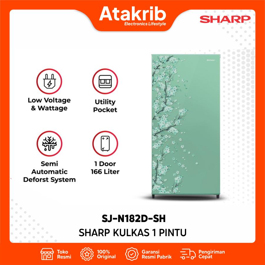 SHARP KULKAS 1 PINTU SJ-N182D-SH 