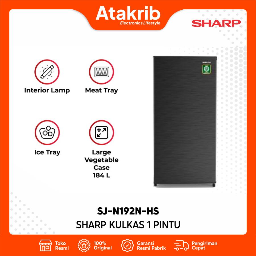 SHARP KULKAS 1 PINTU SJ-N192N-HS 