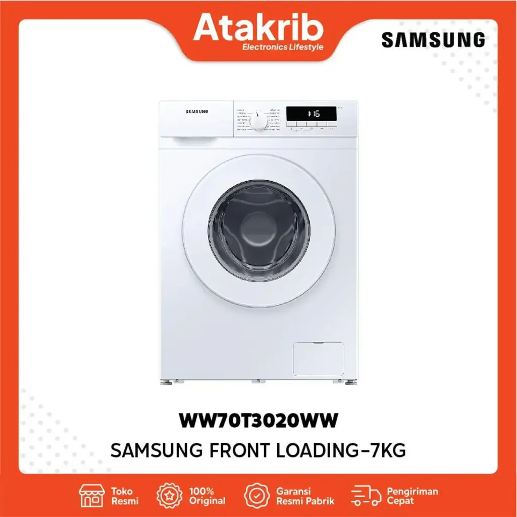 SAMSUNG FRONT LOADING WW70T3020WW/SE 