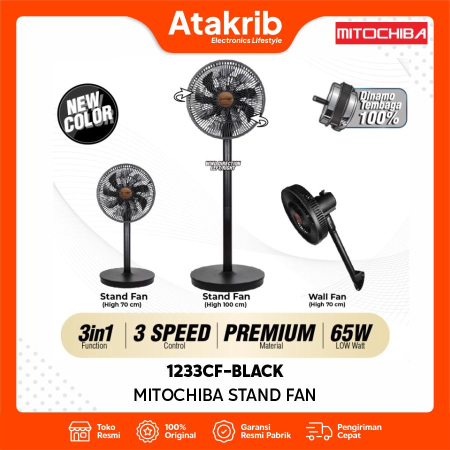 MITOCHIBA STAND FAN 1233CF-BLACK 