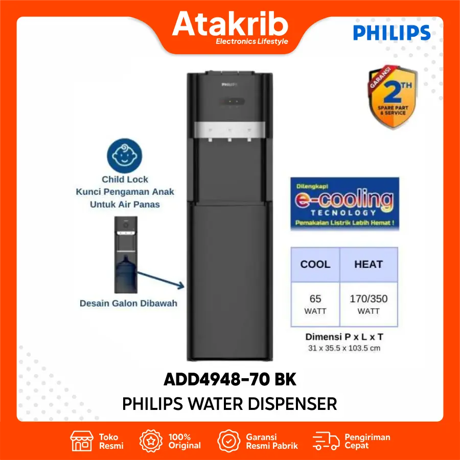 PHILIPS DISPENSER ADD4948-70 BK 