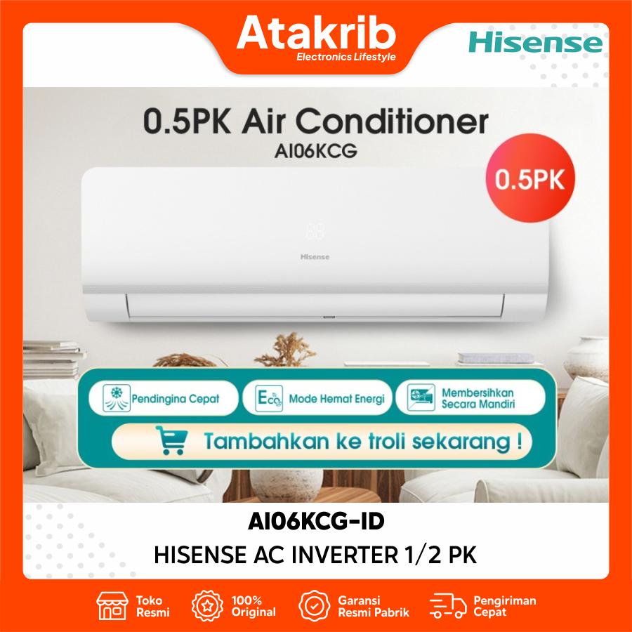 HISENSE AC INVERTER 1/2 PK AI06KCG-ID 