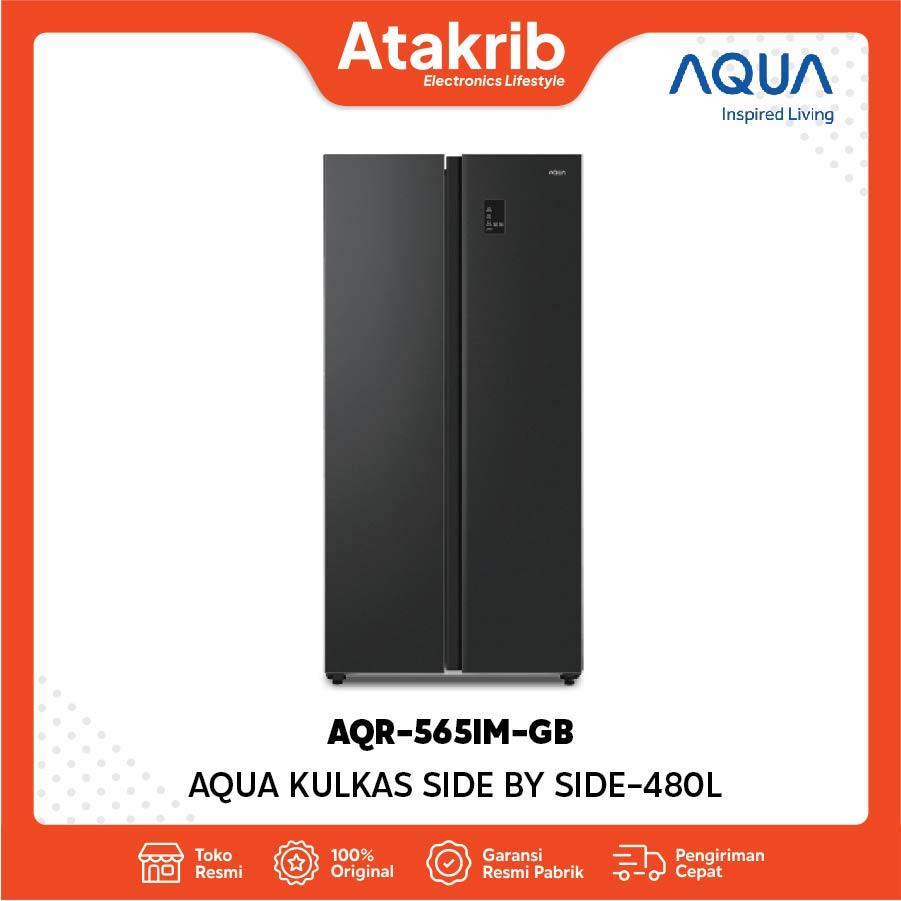 AQUA KULKAS SIDE BY SIDE AQR-565IM-GB 