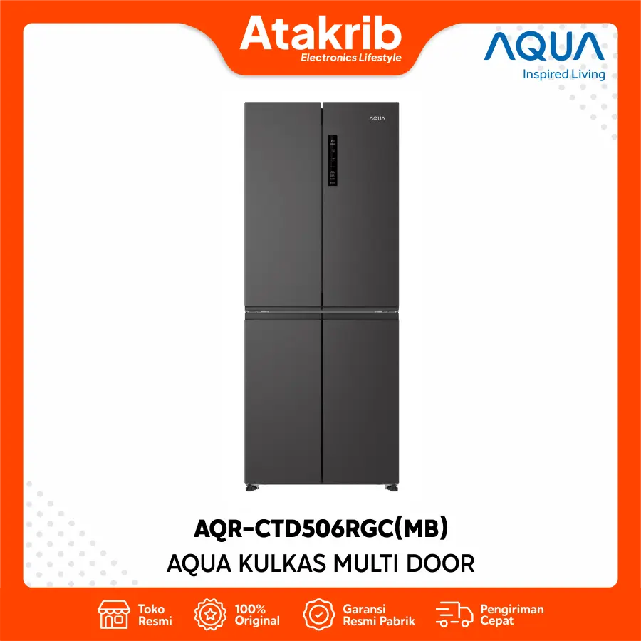 AQUA KULKAS MULTI DOOR AQR-CTD506RGC(MB) 