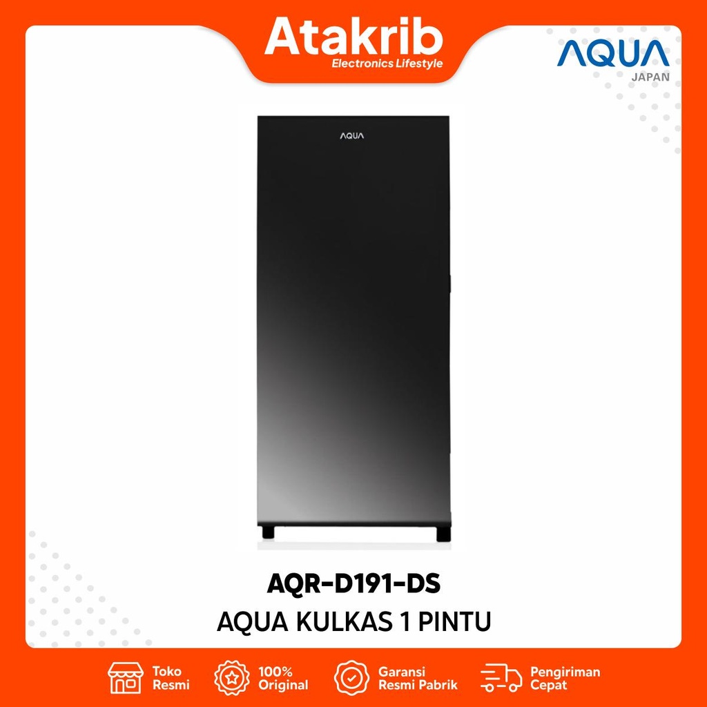 AQUA KULKAS 1 PINTU AQR-D191-DS 
