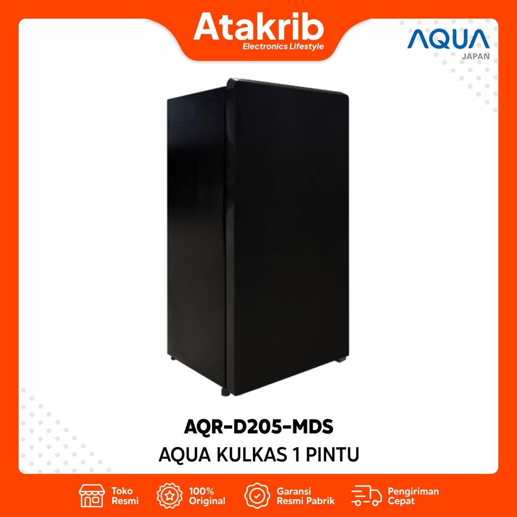 AQUA KULKAS 1 PINTU AQR-D205-MDS 