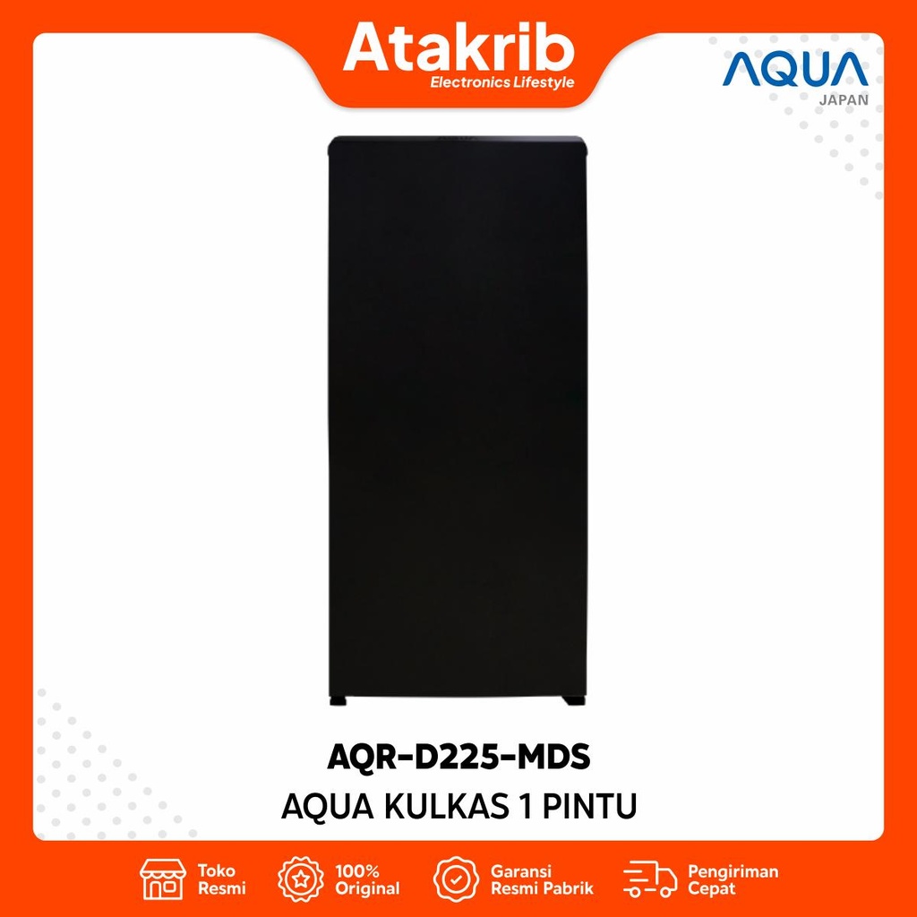 AQUA KULKAS 1 PINTU AQR-D225-MDS 