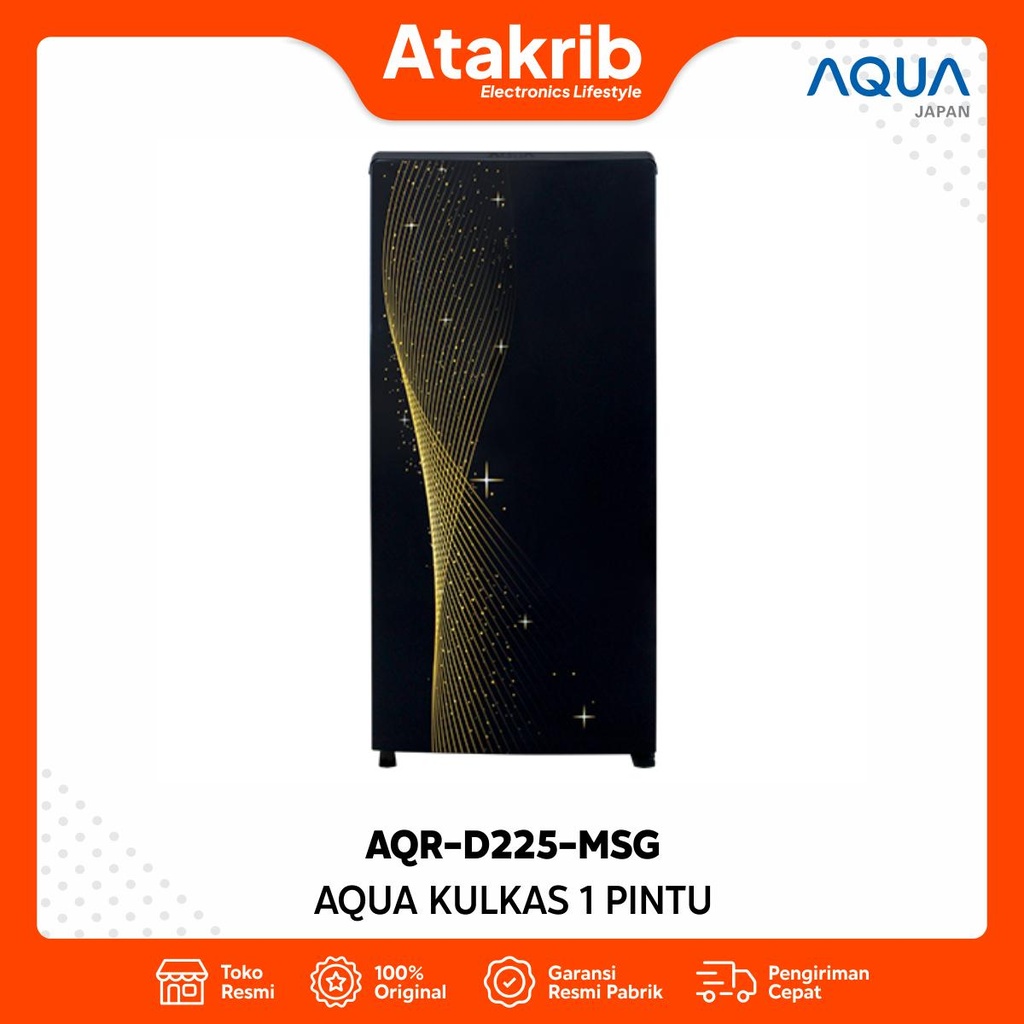 AQUA KULKAS 1 PINTU AQR-D225-MSG 