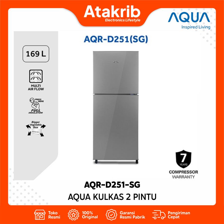 AQUA KULKAS 2 PINTU SMALL AQR-D251-SG 
