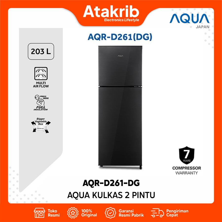 AQUA KULKAS 2 PINTU SMALL AQR-D261-DG 