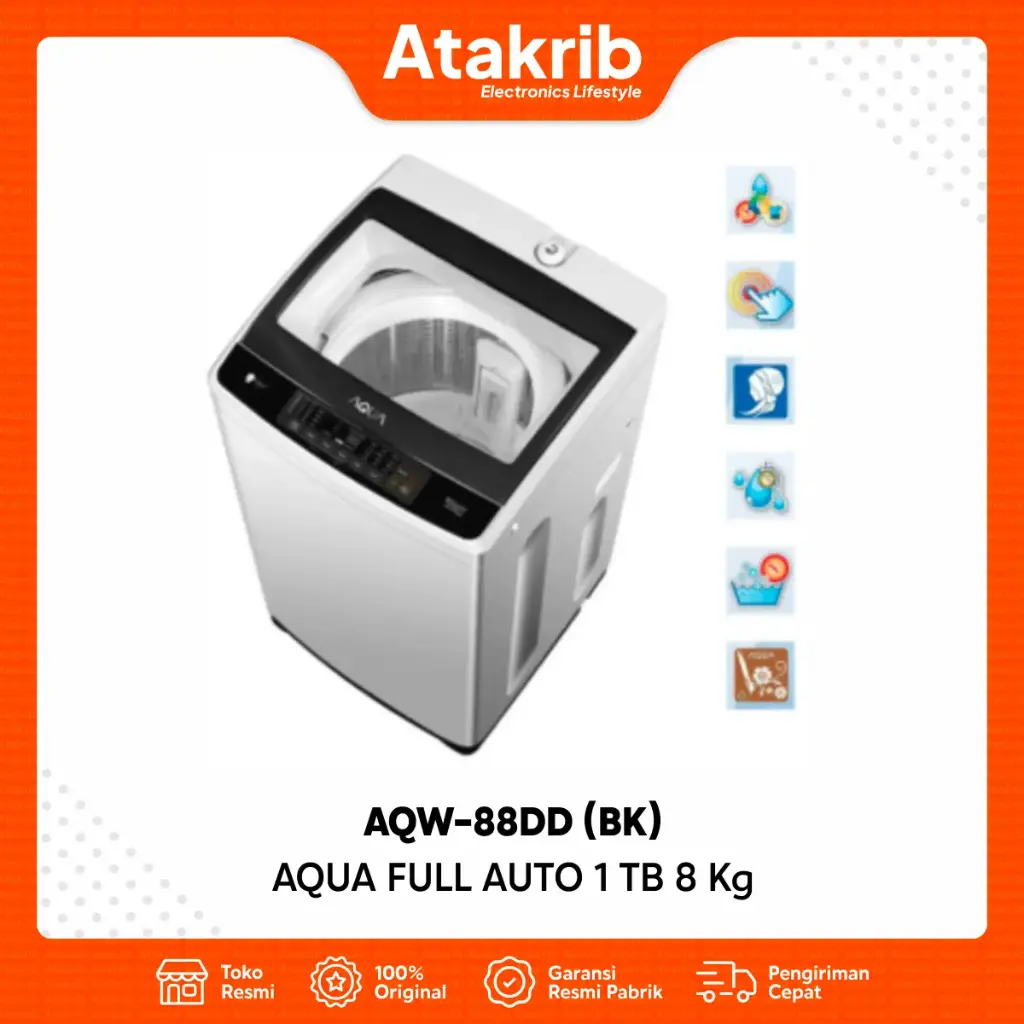 AQUA FULL AUTO 1 TB AQW-88DD (BK) 