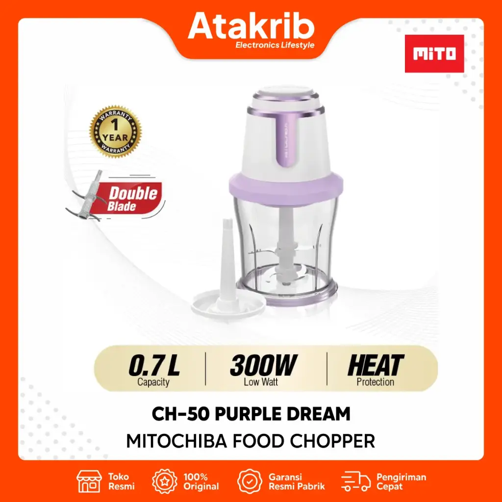 MITOCHIBA FOOD CHOPPER CH-50 PURPLE DREAM 