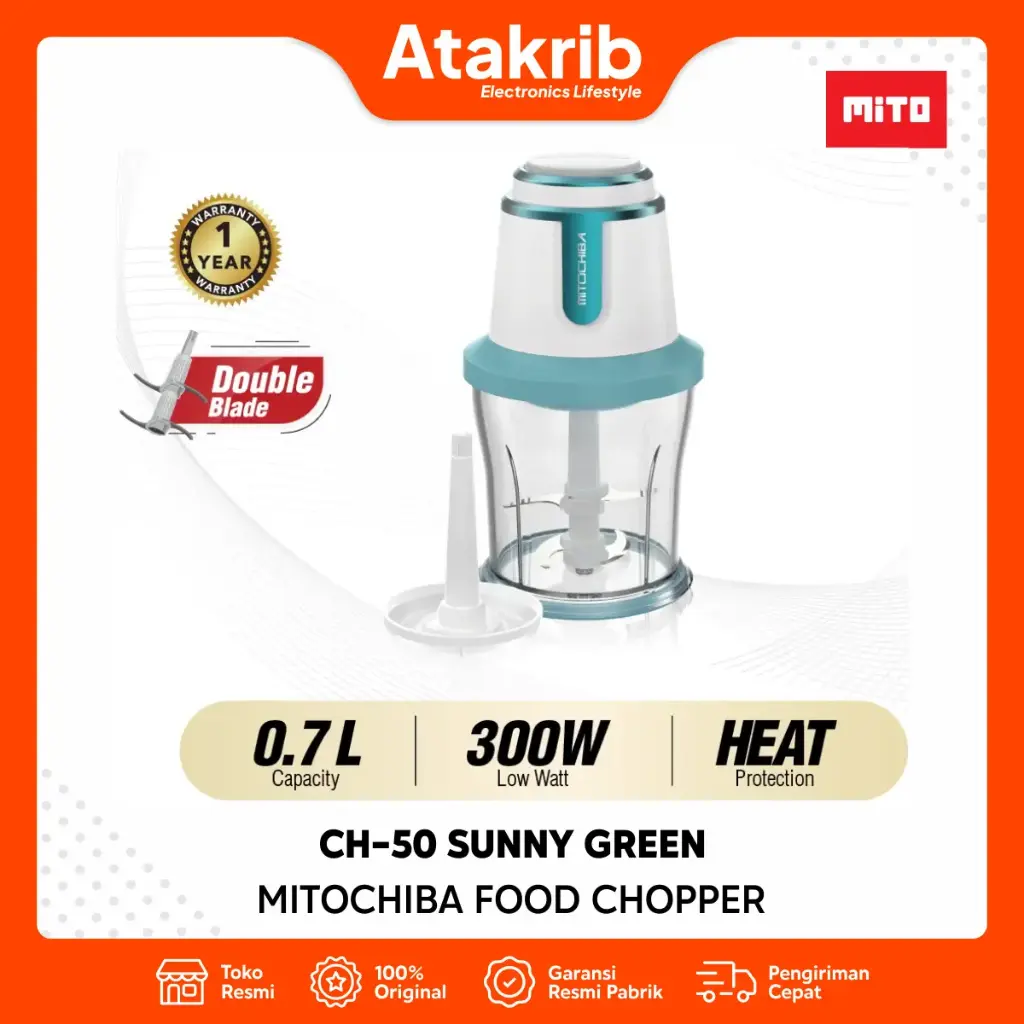 MITOCHIBA FOOD CHOPPER CH-50 SUNNY GREEN 