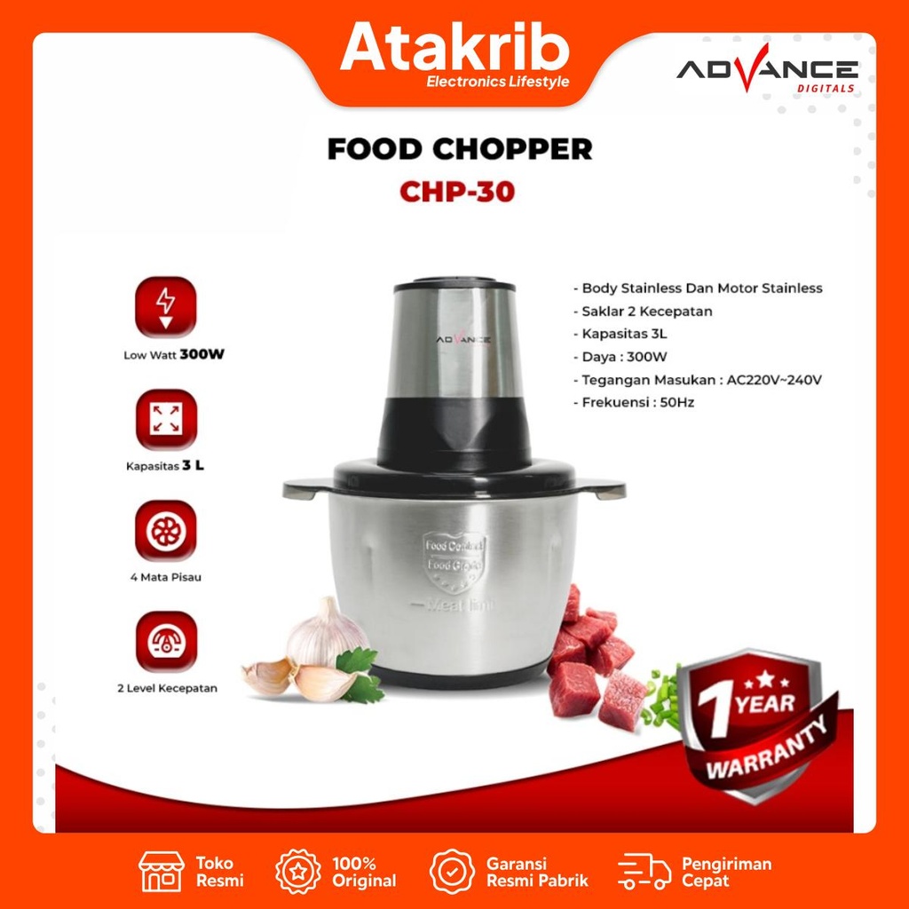 ADVANCE FOOD CHOPPER CHP30 