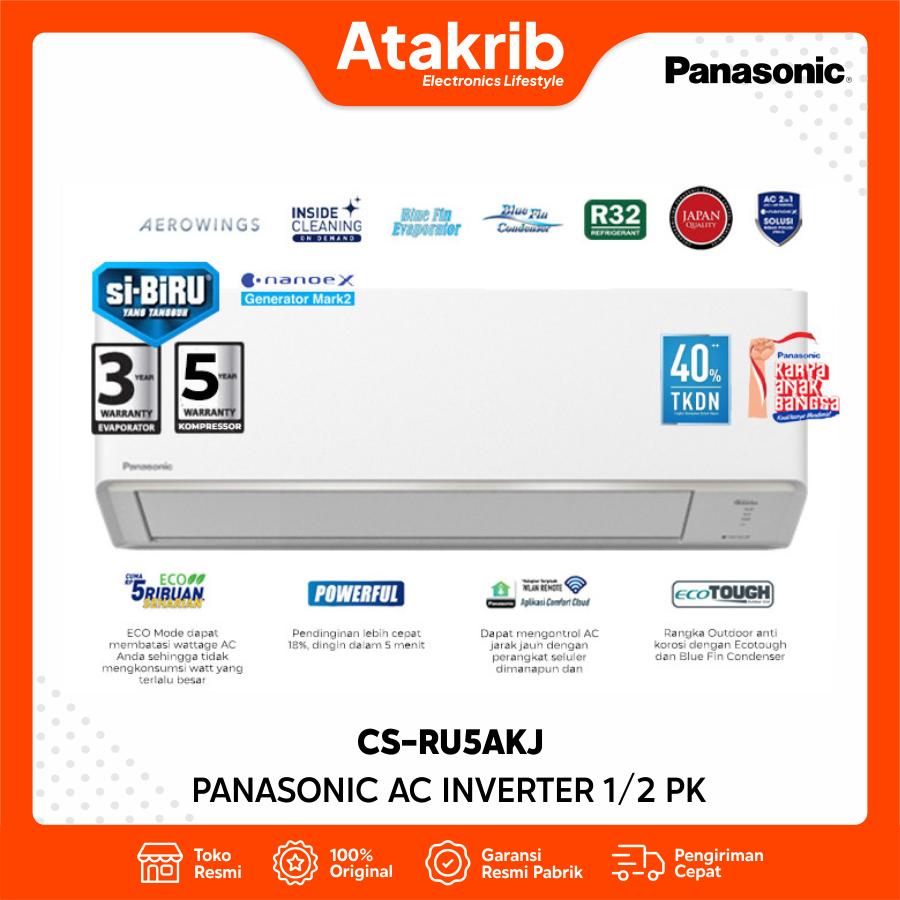 PANASONIC AC INVERTER 1/2 PK CS-RU5AKJ 