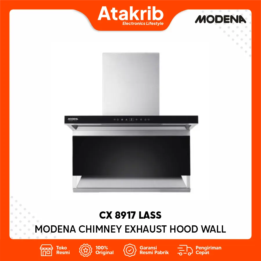 MODENA CHIMNEY EXHAUST HOOD WALL CX 8917 LASS 