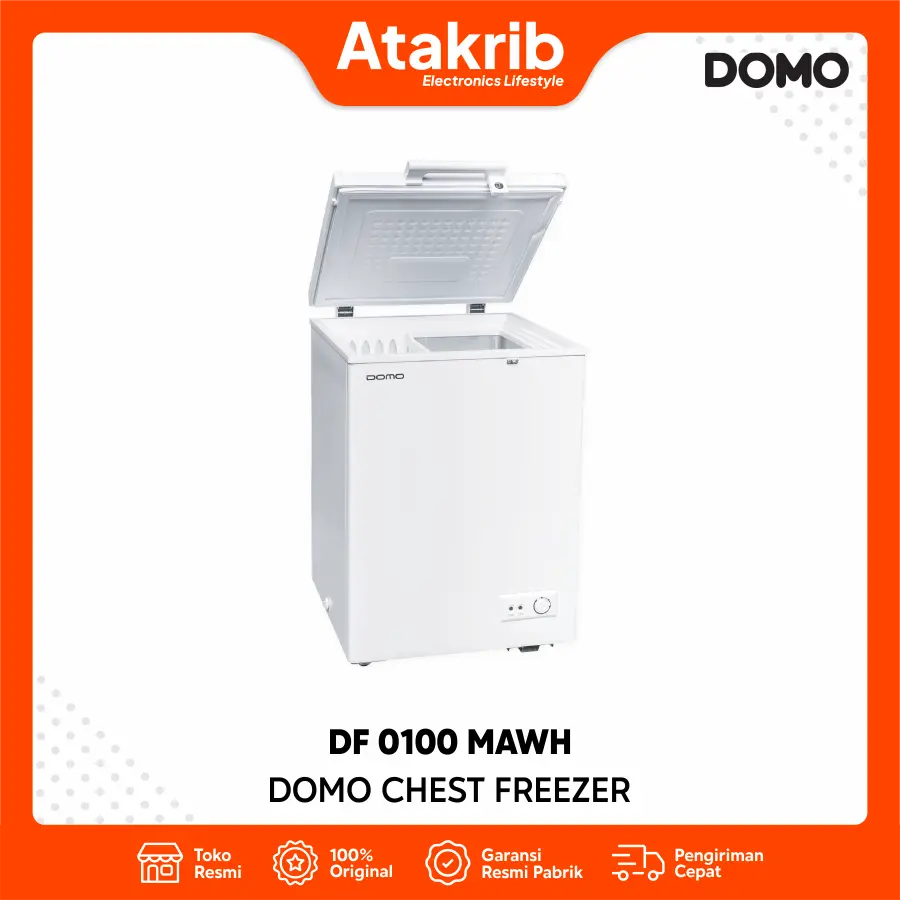 DOMO CHEST FREEZER DF 0100 MAWH 