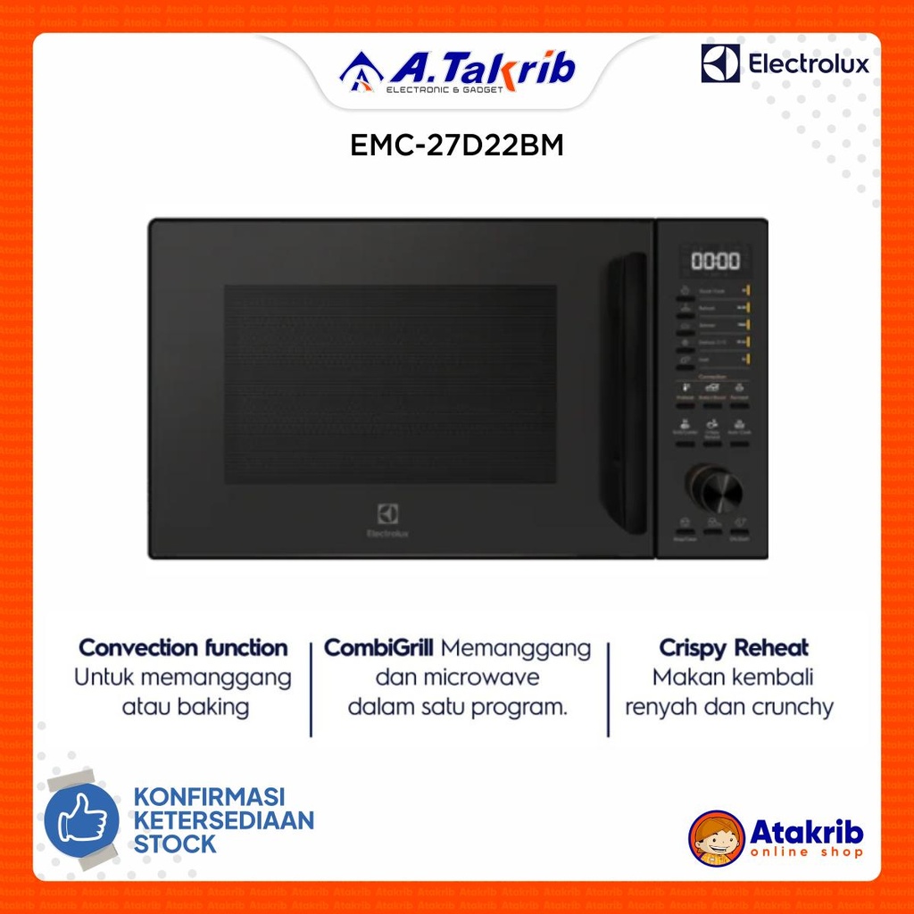 ELECTROLUX MICROWAVE OVEN EMC-27D22BM 