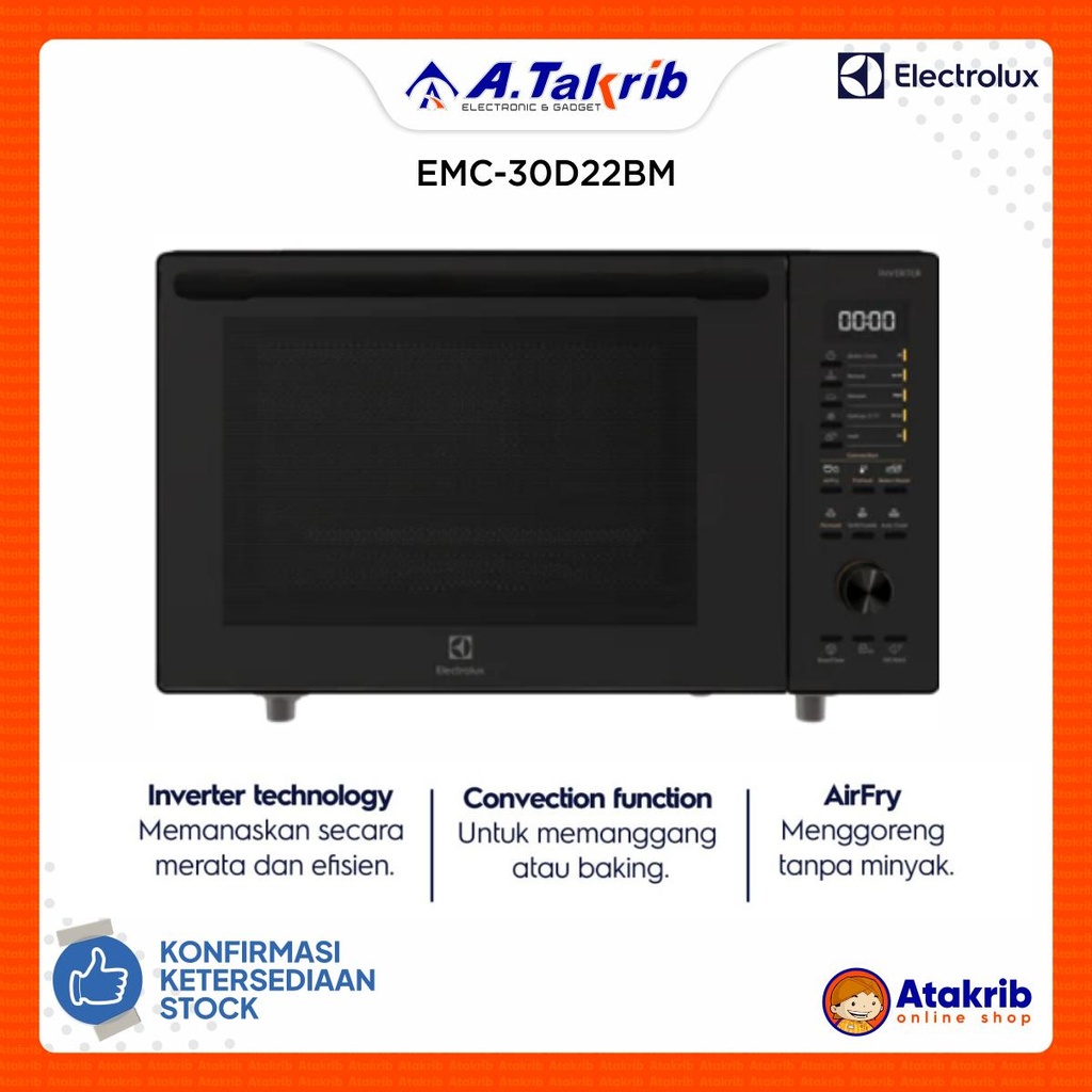 ELECTROLUX MICROWAVE OVEN EMC-30D22BM 