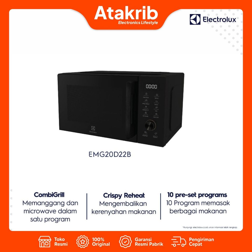 ELECTROLUX MICROWAVE OVEN EMG-20D22B 