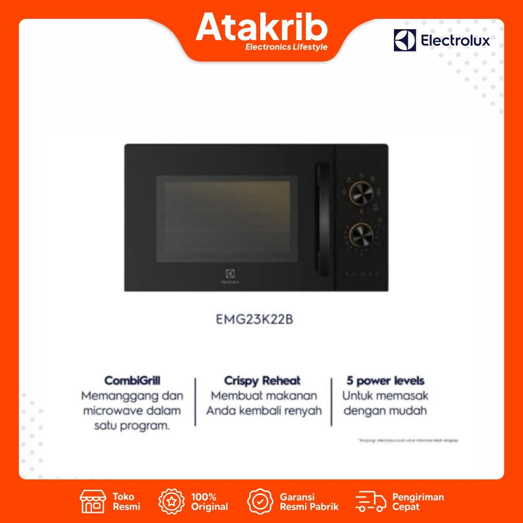 ELECTROLUX MICROWAVE OVEN EMG-23K22B 