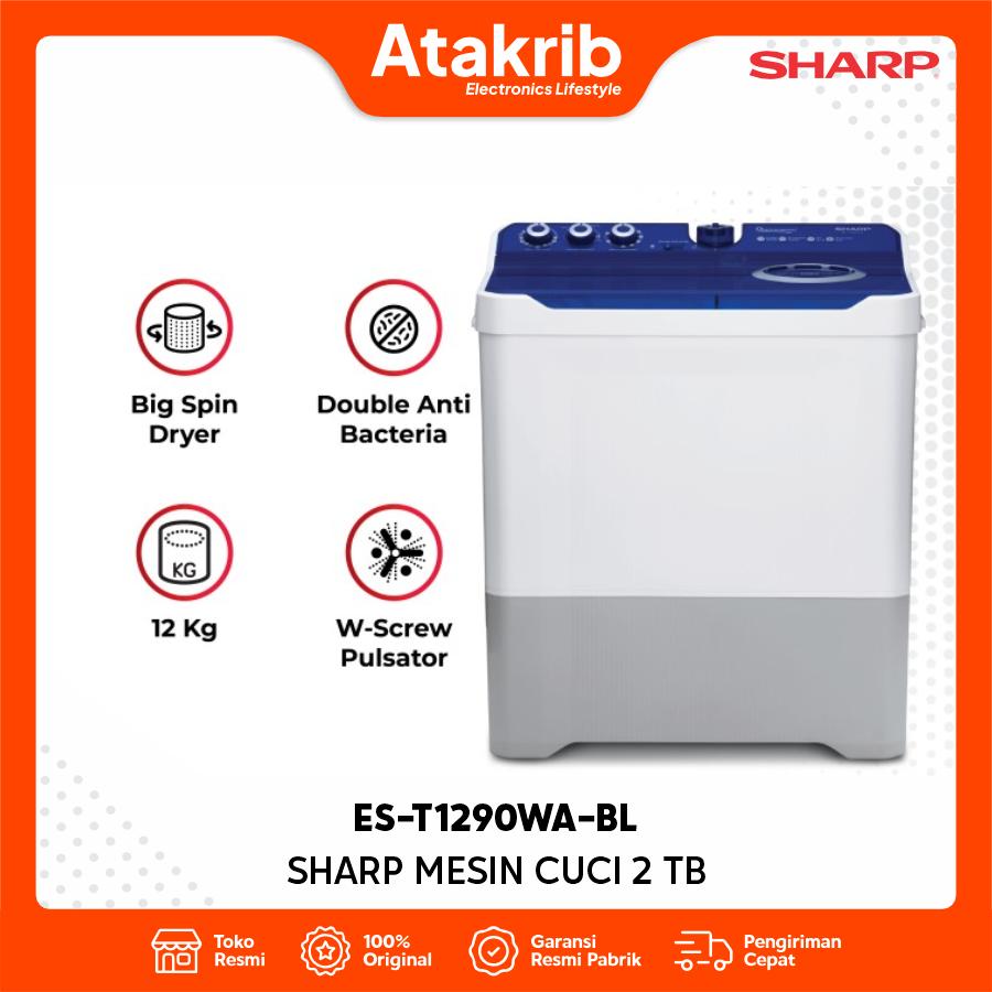 SHARP SEMI AUTO 2 TB ES-T1290WA-BL 