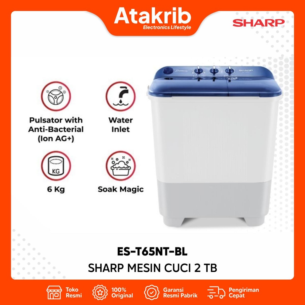 SHARP SEMI AUTO 2 TB ES-T65NT-BL 