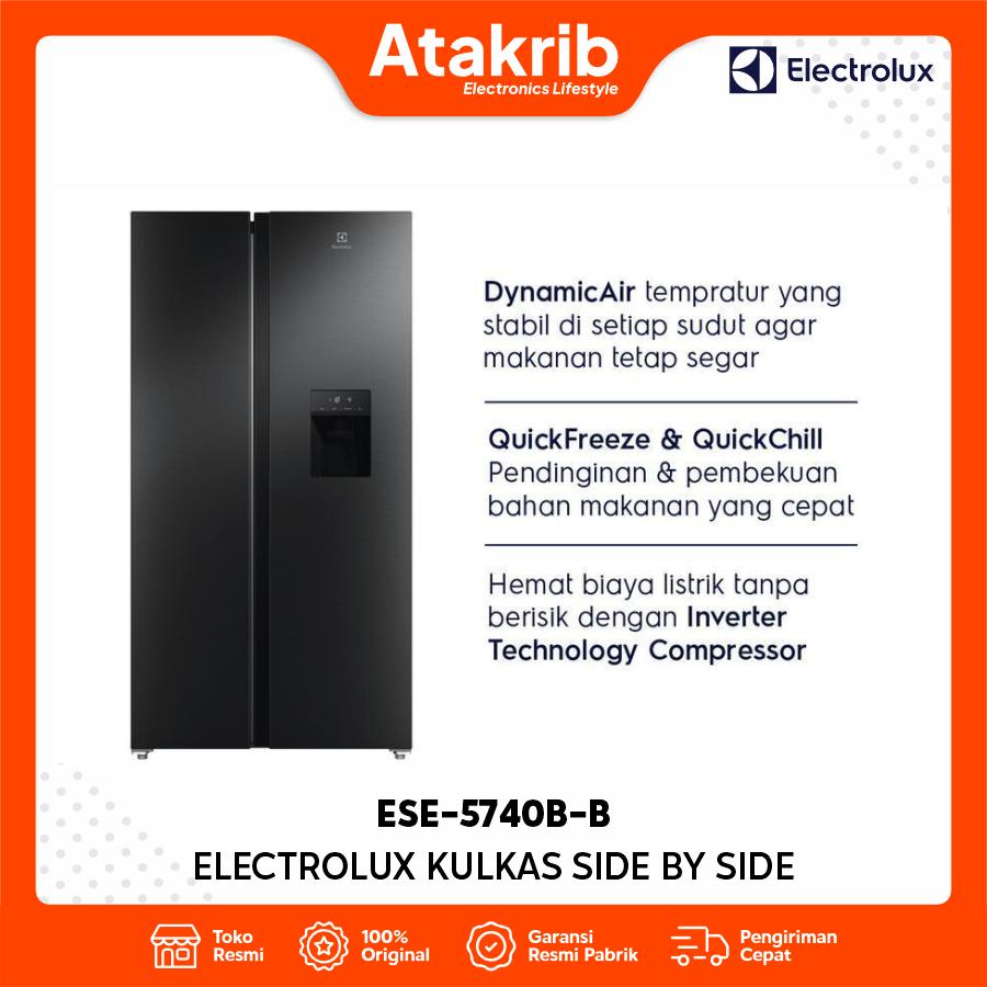 ELECTROLUX KULKAS SIDE BY SIDE ESE-5740B-B 
