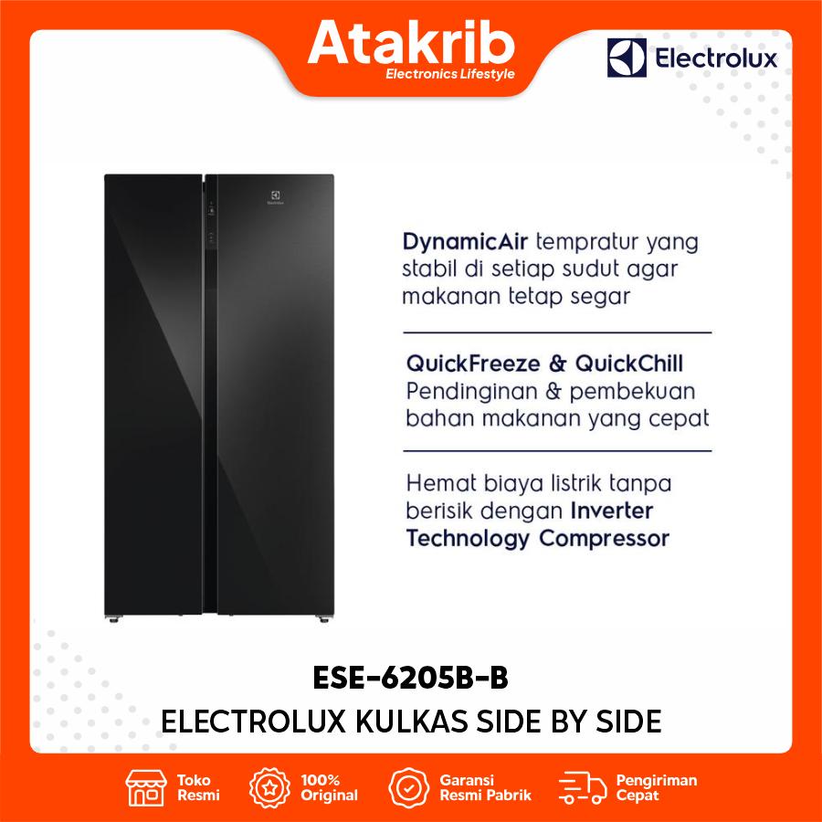 ELECTROLUX KULKAS SIDE BY SIDE ESE-6205B-B 