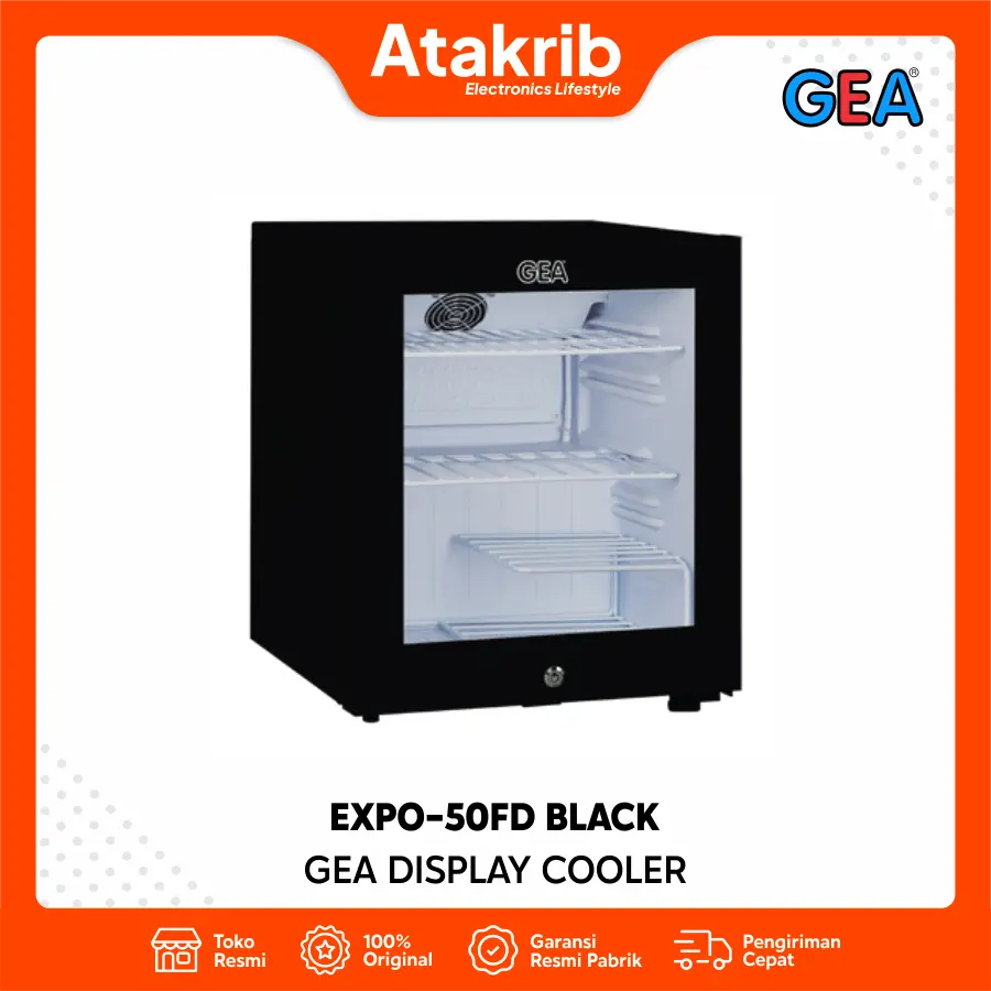 GEA DISPLAY COOLER EXPO-50FD BLACK 