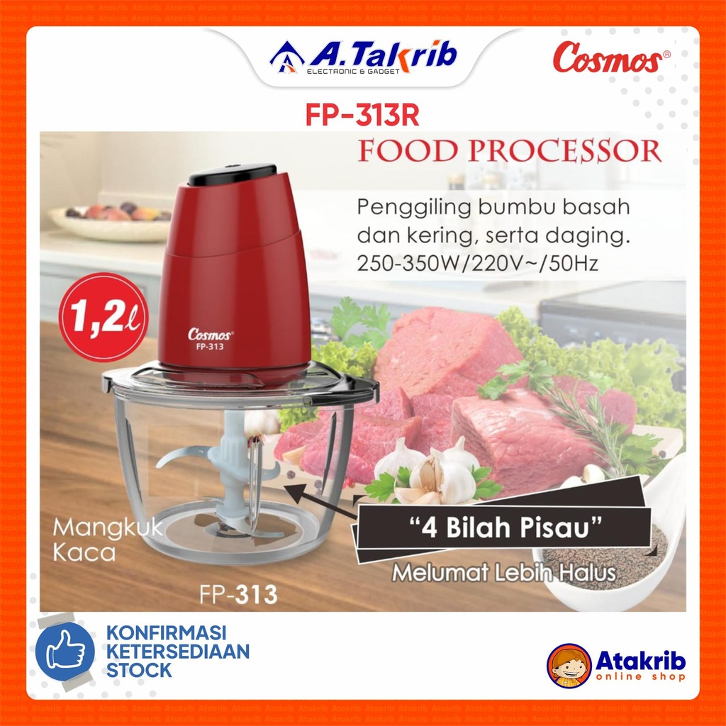 COSMOS FOOD PROCESSOR FP-313R 