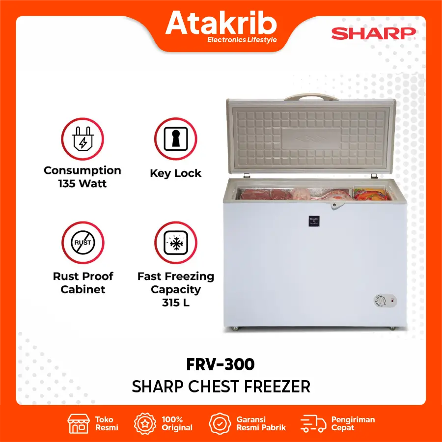 SHARP CHEST FREEZER FRV-300 