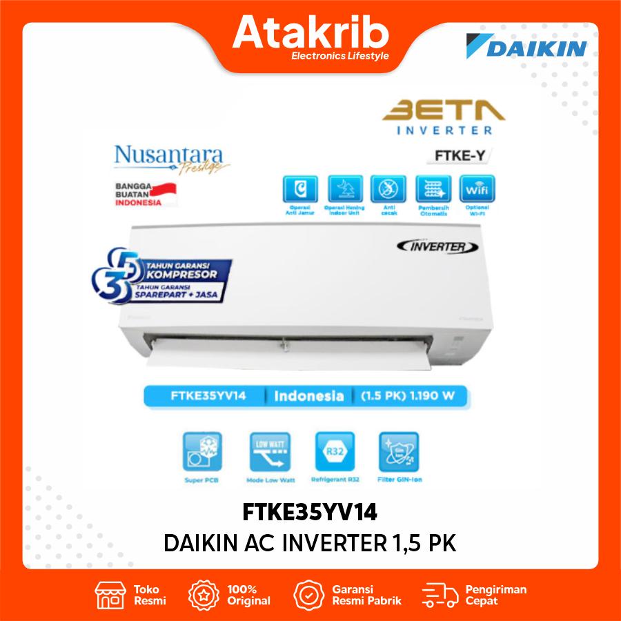DAIKIN AC INVERTER 1,5 PK FTKE35YV14 