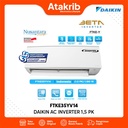 DAIKIN AC INVERTER 1,5 PK FTKE35YV14 