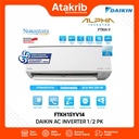 DAIKIN AC INVERTER 1/2 PK FTKH15YV14 