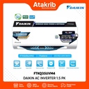 DAIKIN AC INVERTER 1,5 PK FTKQ35UVM4 