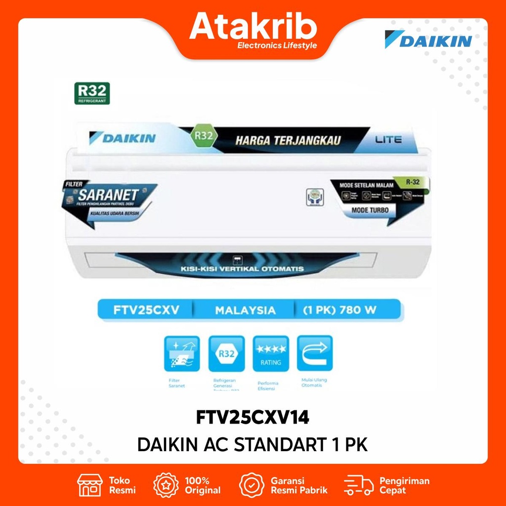 DAIKIN AC STANDART 1 PK FTV25CXV14 