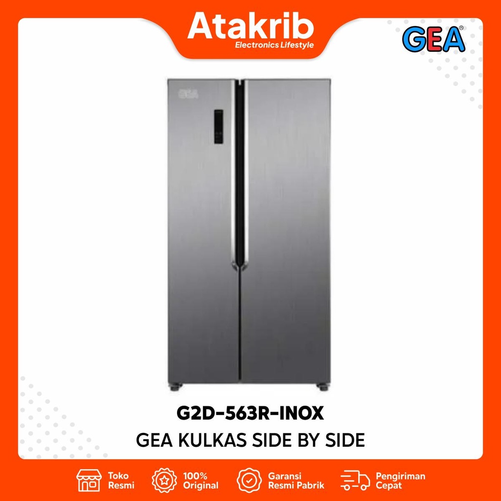 GEA KULKAS SIDE BY SIDE G2D-563R-INOX 