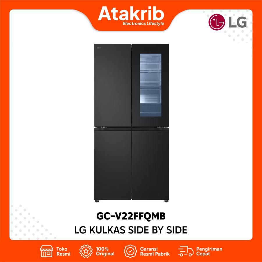 LG KULKAS SIDE BY SIDE GC-V22FFQMB 