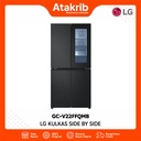 LG KULKAS SIDE BY SIDE GC-V22FFQMB 