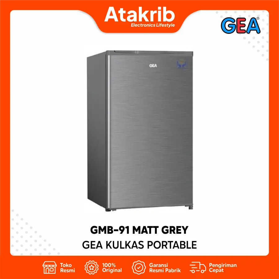 GEA KULKAS PORTABLE GMB-91 MATT GREY 
