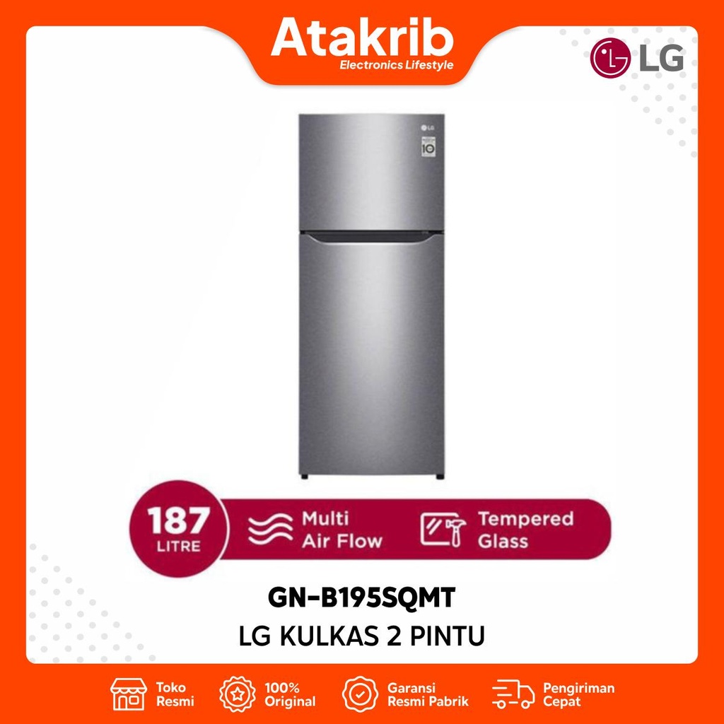 LG KULKAS 2 PINTU SMALL GN-B195SQMT 