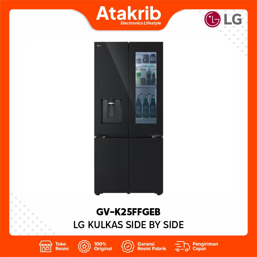 LG KULKAS SIDE BY SIDE GV-K25FFGEB 