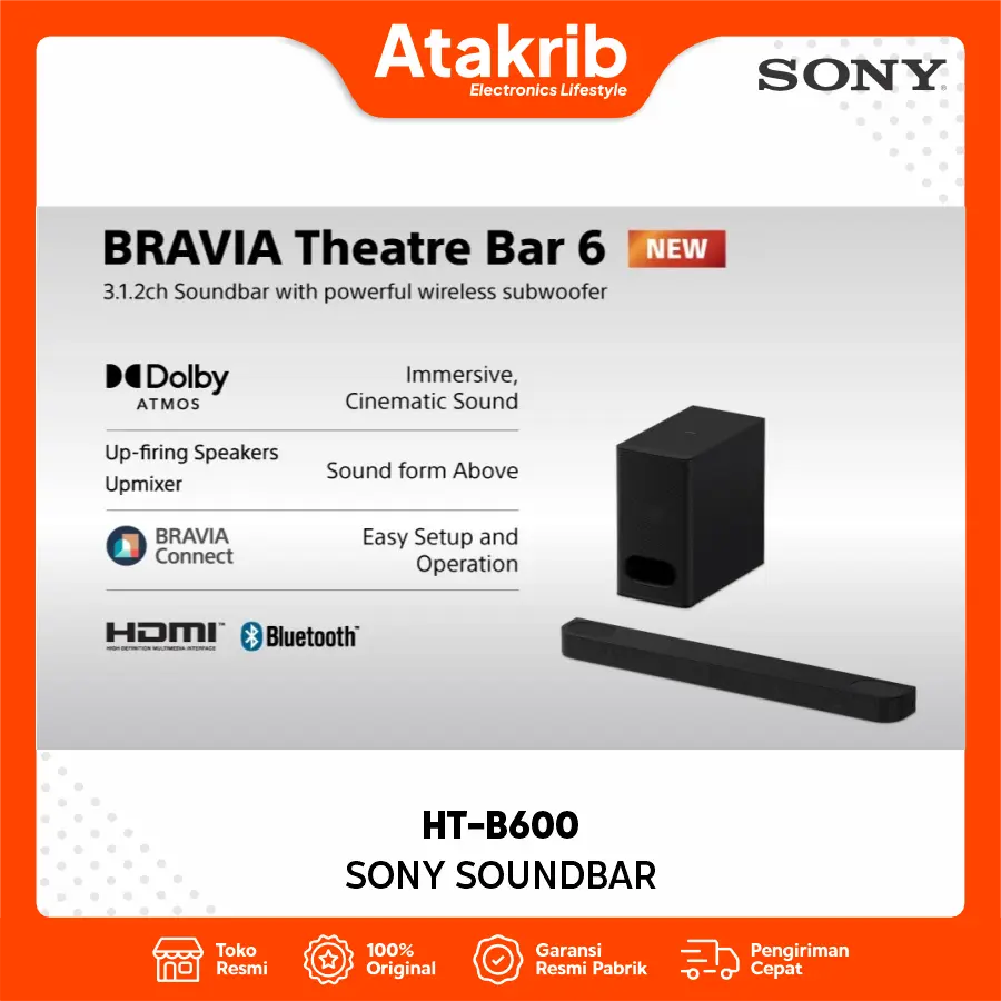 SONY SOUNDBAR HT-B600 