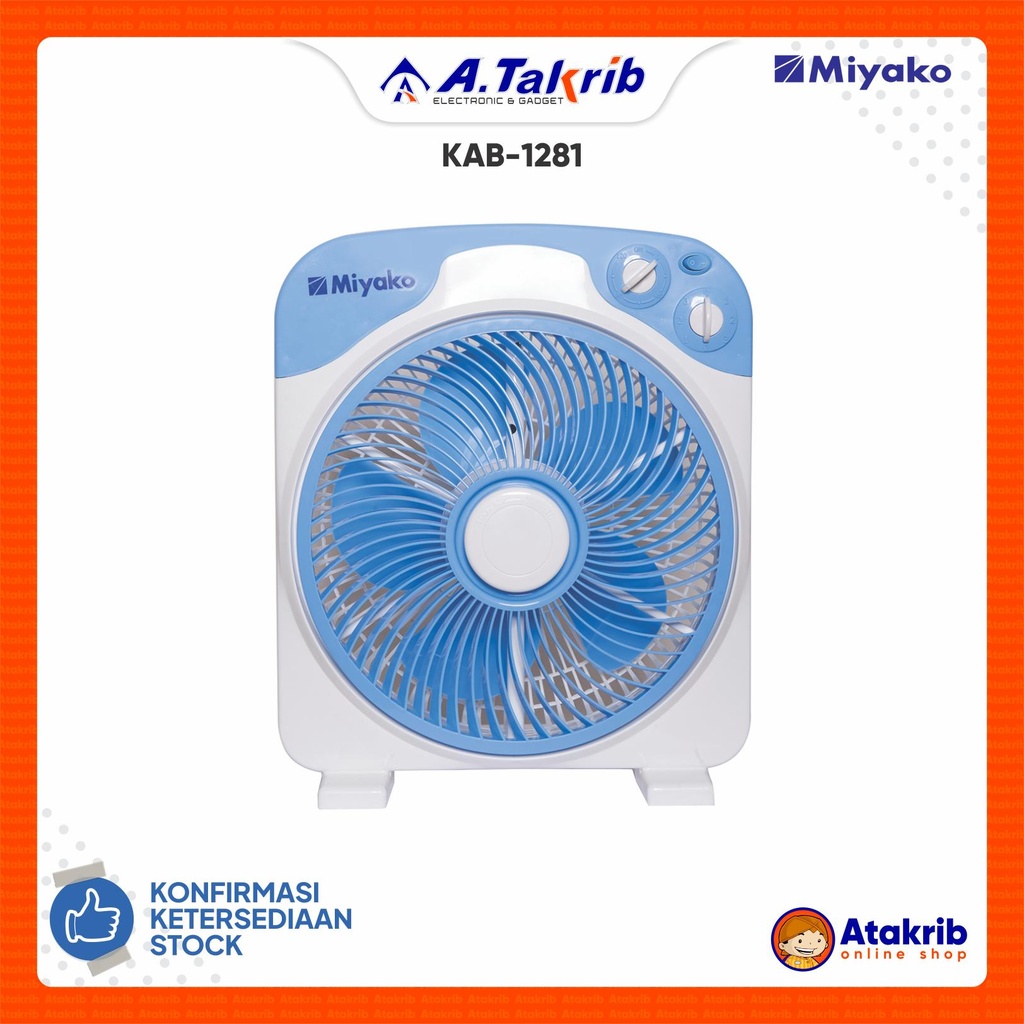 MIYAKO BOX FAN KAB-1281 