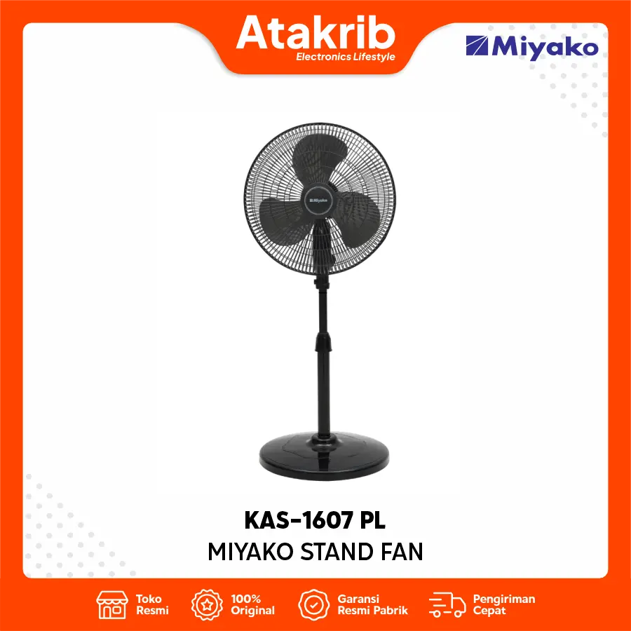 MIYAKO STAND FAN KAS-1607PL 