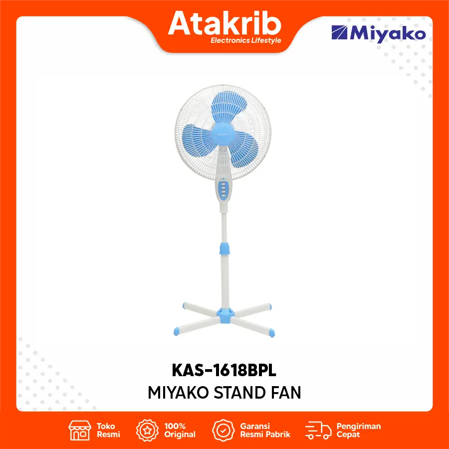 MIYAKO STAND FAN KAS-1618BPL 